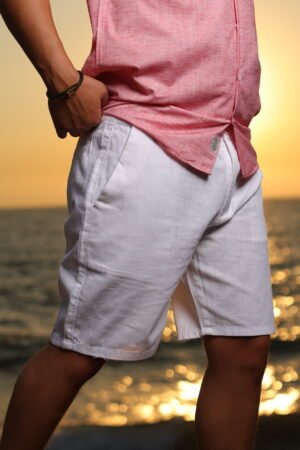 White Men's Linen Short