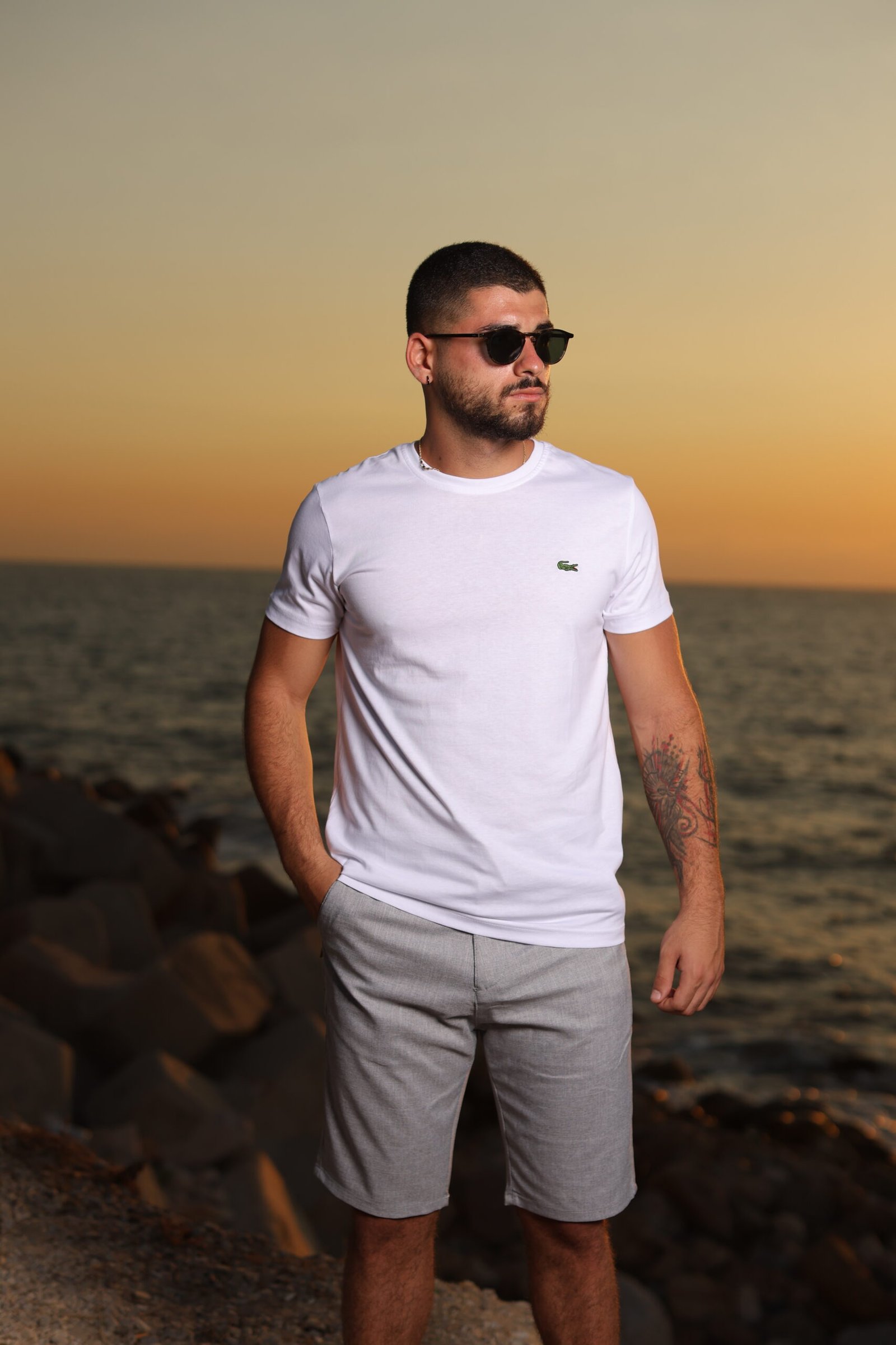 White Basic T shirt - Lacoste