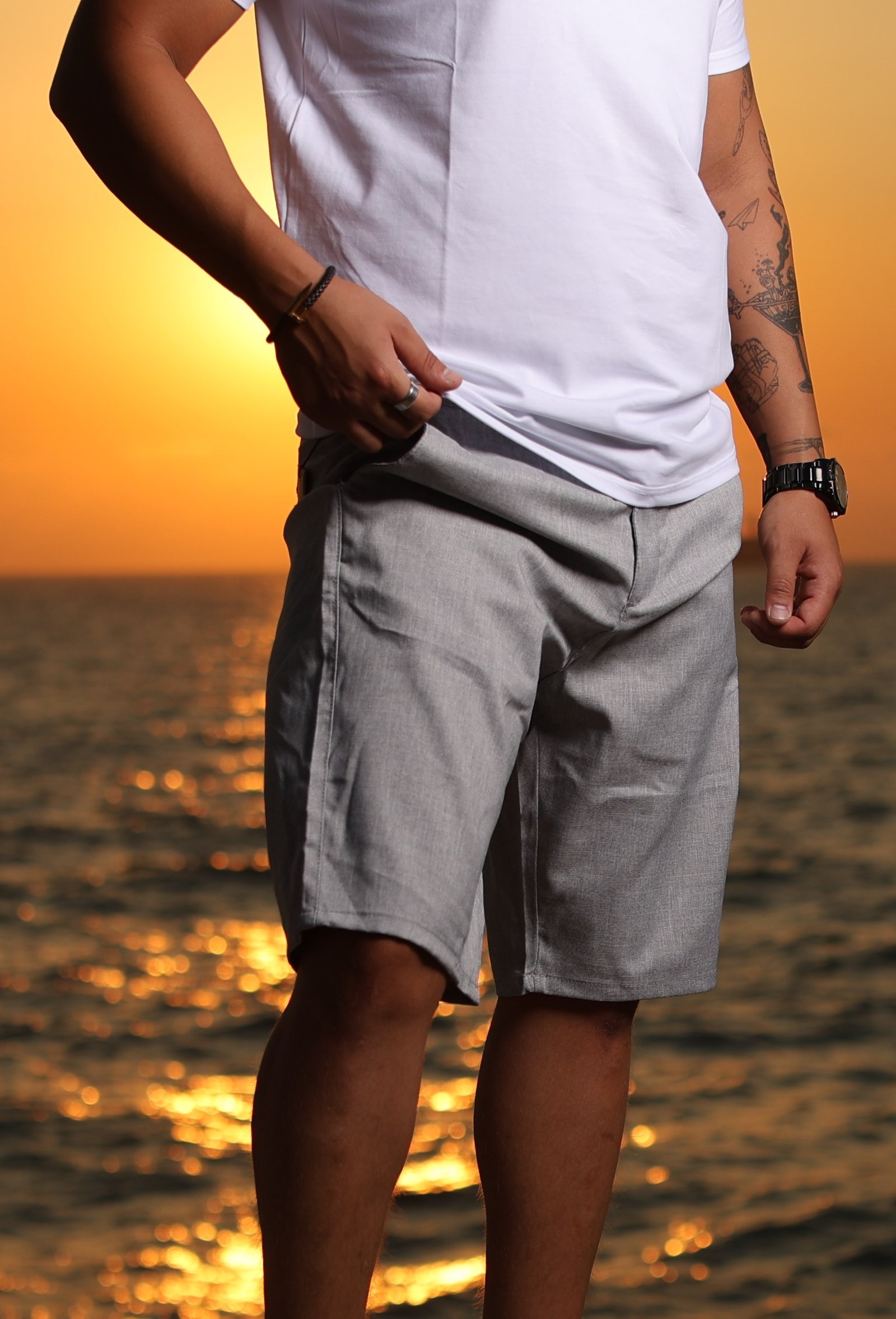 Mens Formal Grey Short