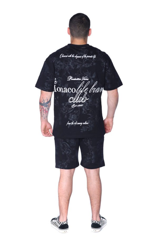 "Monaco Life Brave Club" Floral Set — Black - Image 5