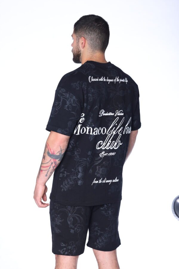 "Monaco Life Brave Club" Floral Set — Black - Image 4
