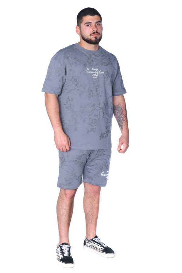 “Monaco Life Brave Club” Floral Set — Grey - Image 2