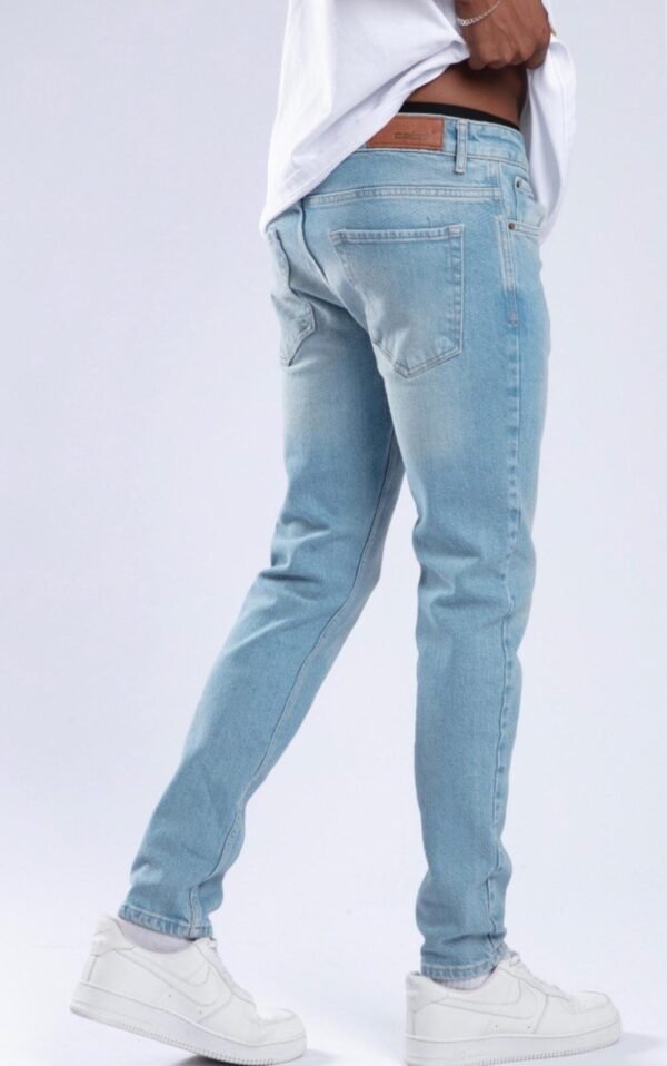 Men's Light Blue Skinny Jeans - Image 2