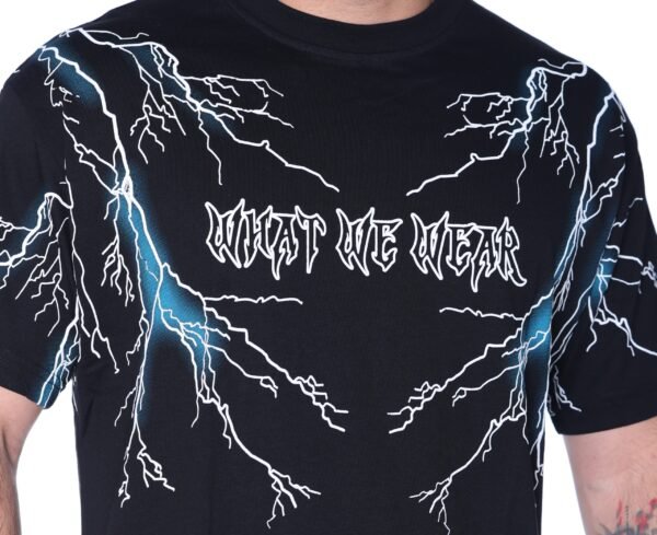 What We Wear Ligthning Black Tshirt - Image 5