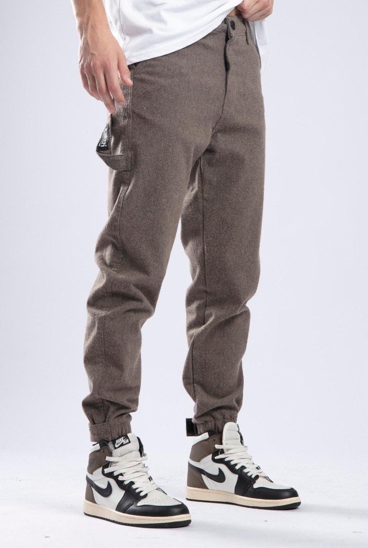 Brown Loose Fit Sweatpants