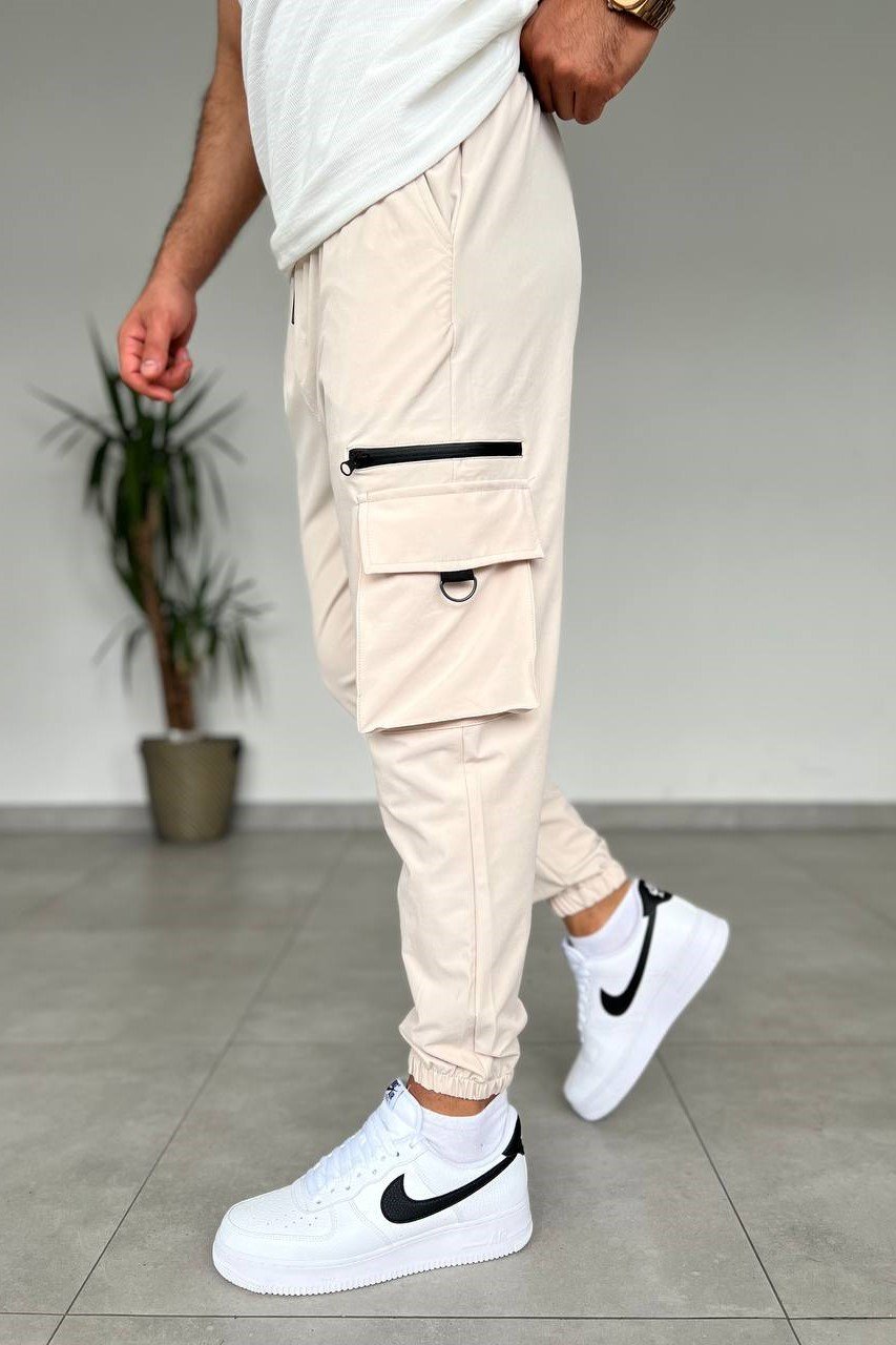 Beige Cargo Pant