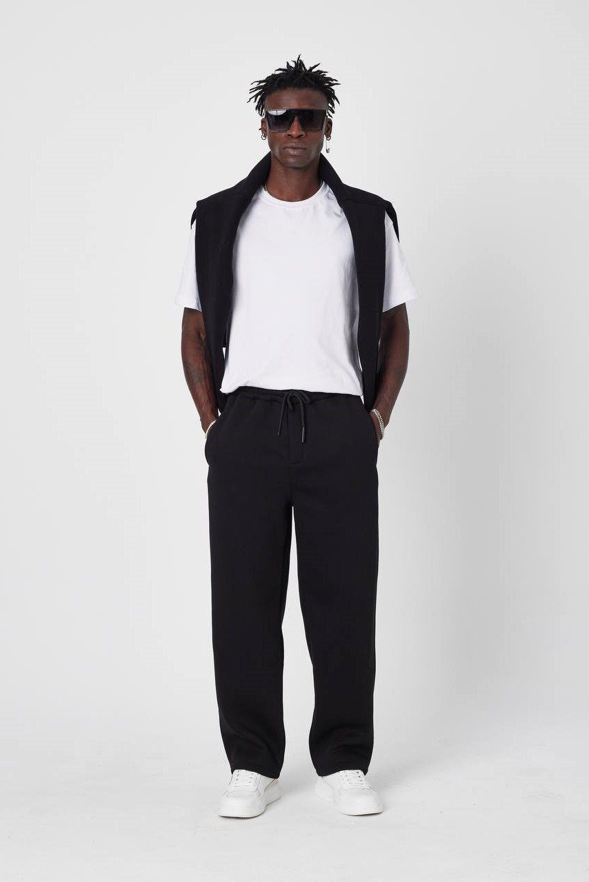 Black Sweatpant Loose Leg