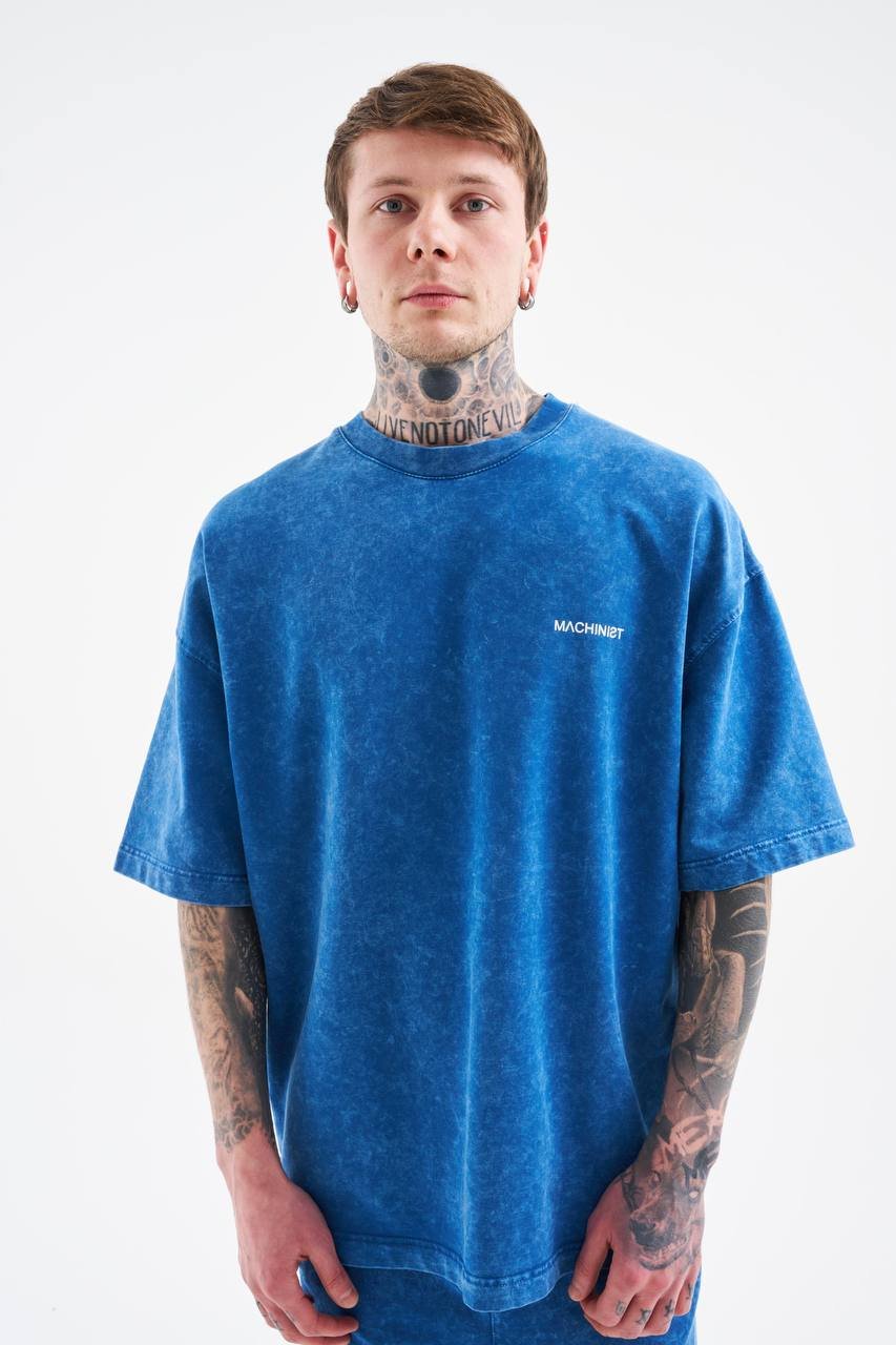 Blue Washed Oversized Tshirt