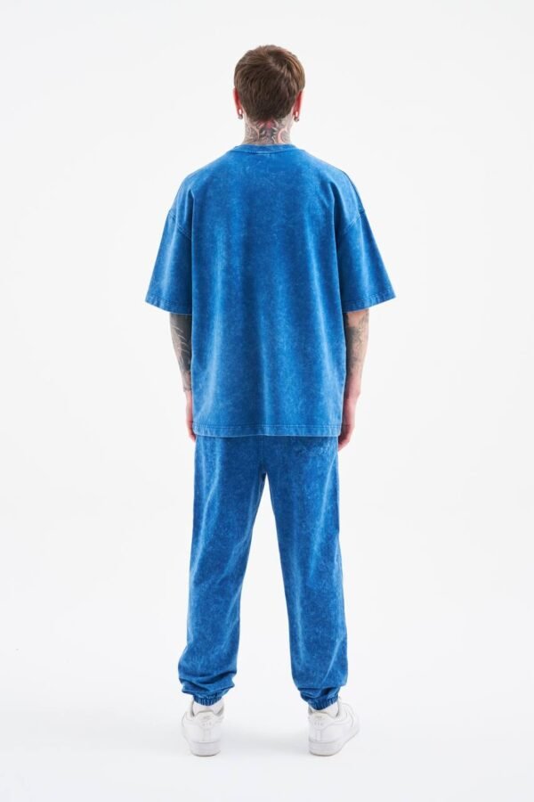 Blue Washed Oversized Tshirt - Image 4