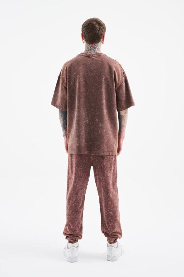 Brown Washed Oversized Tshirt - Image 3