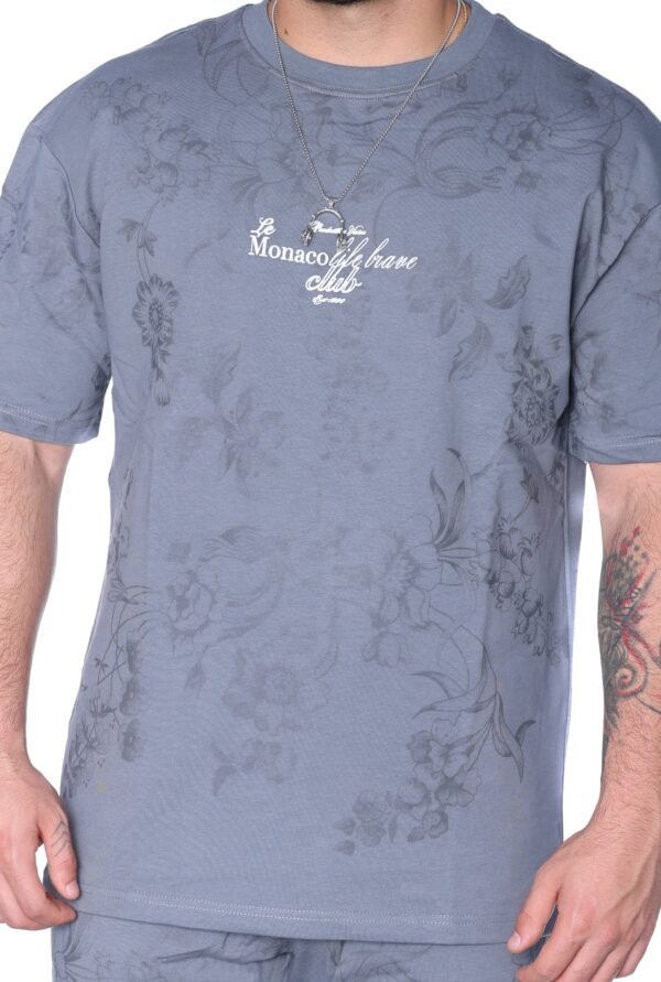 “Monaco Life Brave Club” Floral Set — Grey - Image 3