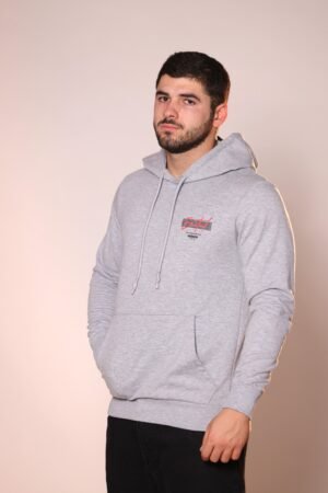 GREY HOODIE HOPE EXCITED